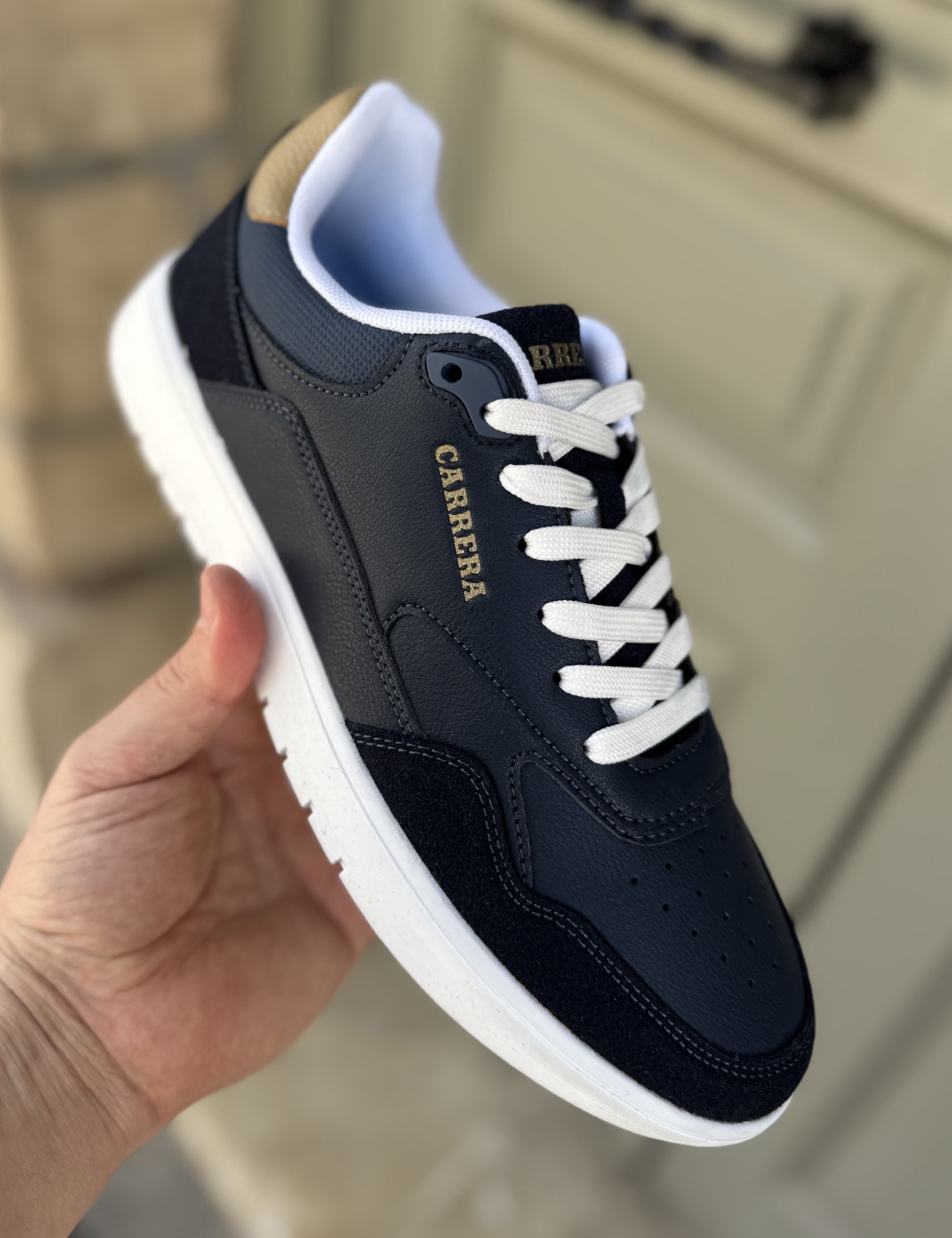 Carrera ανδρικά μπλε navy casual sneakers CAM23716 - CARRERA - 